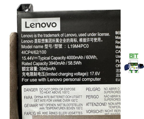 Bateria L19m4pc0 L19c4pc0 Notebook Lenovo Legion 5p-15i - Image 3