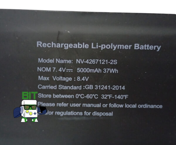 Bateria Original notebook Gateway Nv-4267121-2s Gwtn156-11bl 8.4v - Image 4