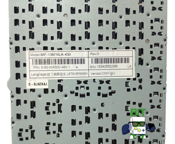 Teclado Bangho Max G04 6-80-wa500-480 Mp-13m16la-430 - Image 3
