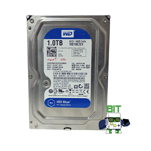 Disco Rigido Western Digital 1 Tb 7200 Sata 64mb Cache Plateado