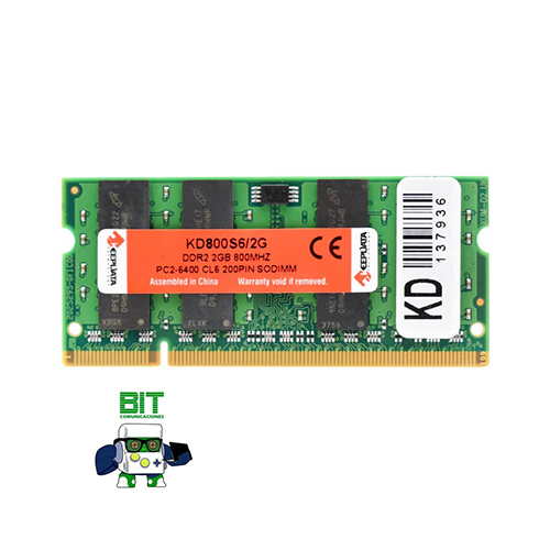 Memoria RAM DDR2 2gb 800 MHz SO-DIMM Keepdata KD800S6/2G