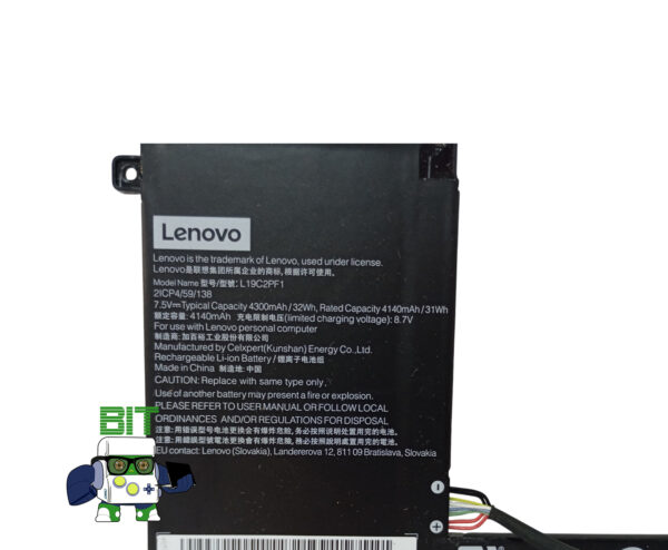 Bateria Original Lenovo Ideapad 1-11igl 1-14igl 1-14igl05 L19c2pf1 - Image 3