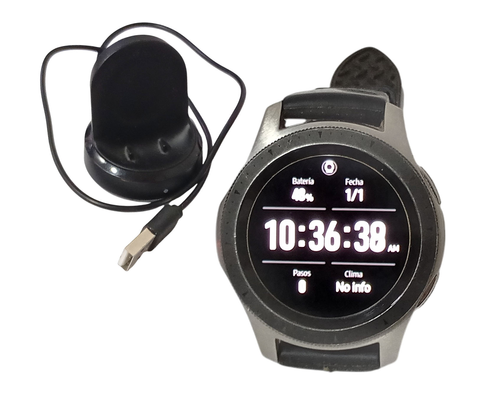 Samsung Galaxy Watch (bluetooth) 1.3 46mm Sm-r800 Silver - Image 2