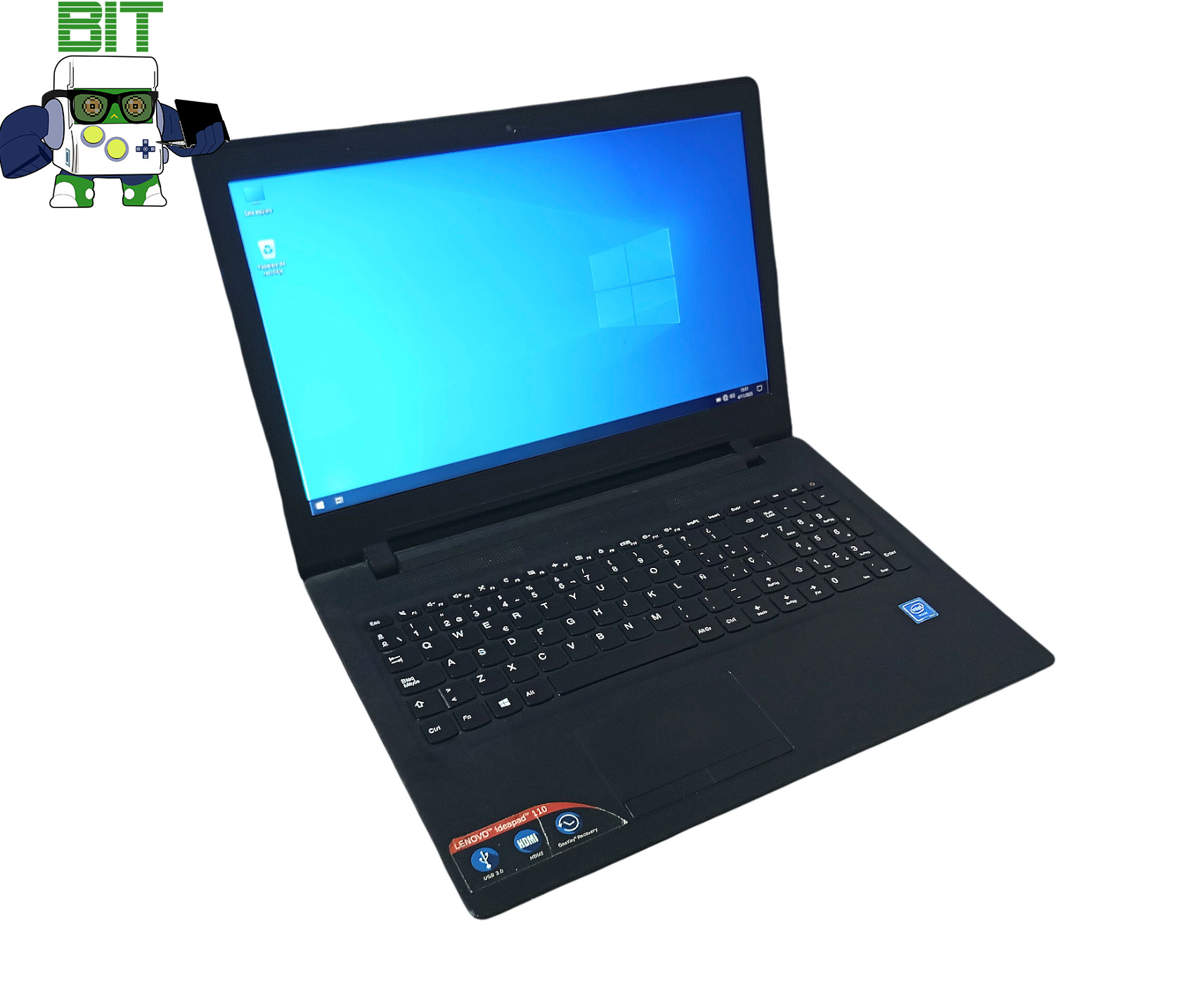 Notebook Lenovo Ideapad 110 15ibr con Intel Celeron n3060 4gb RAM 1TB HDD - Image 2