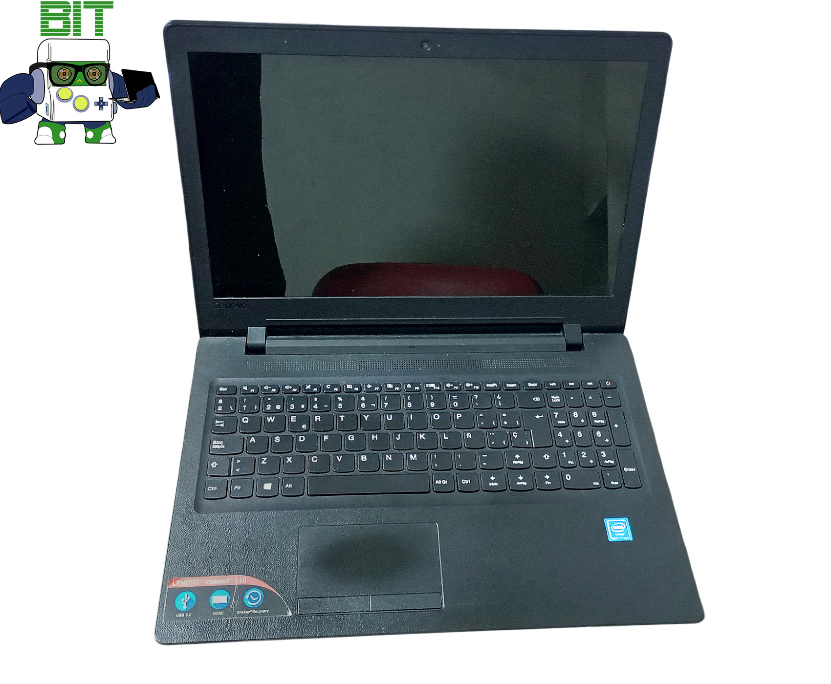 Notebook Lenovo Ideapad 110 15ibr con Intel Celeron n3060 4gb RAM 1TB HDD - Image 3