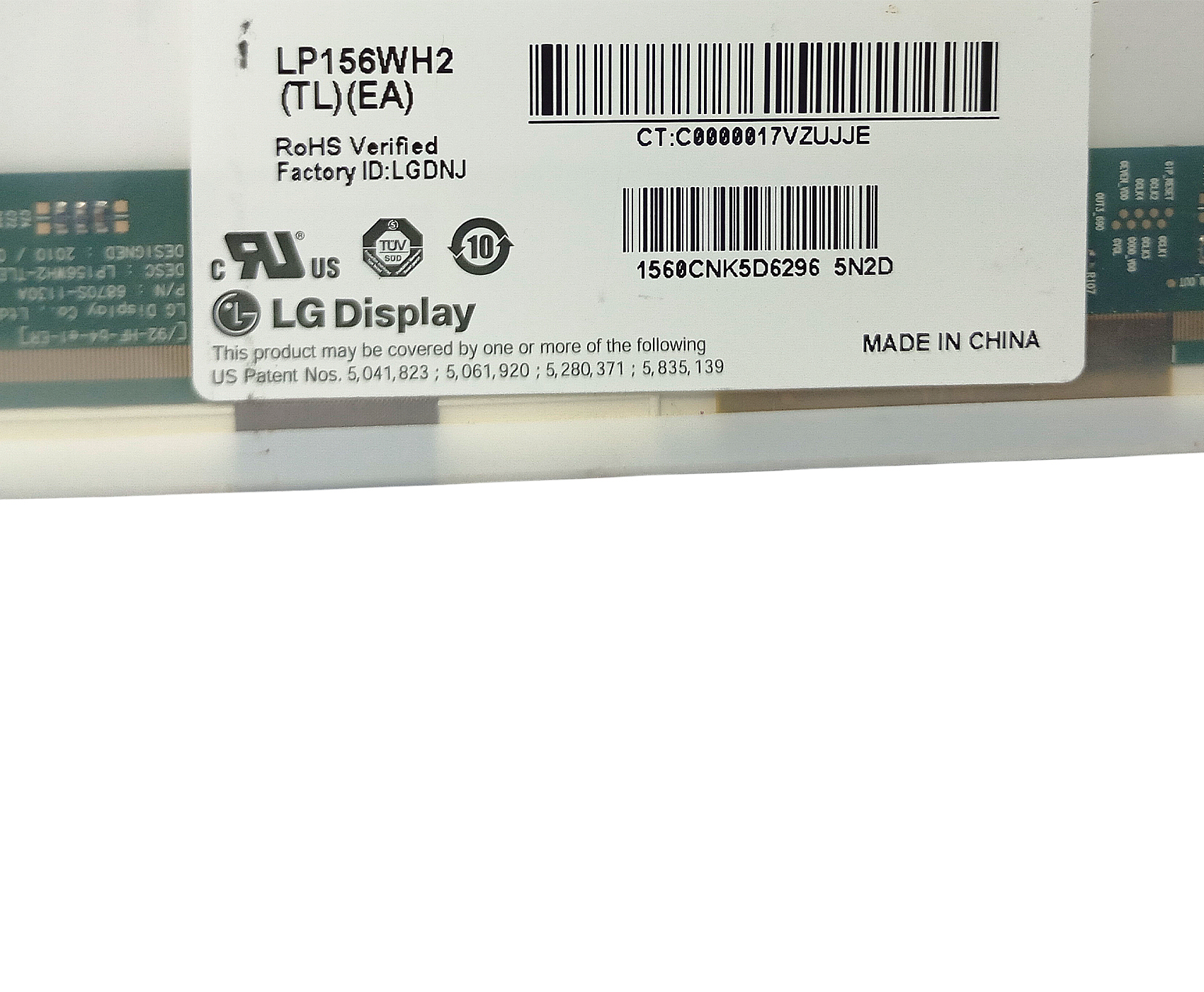 Pantalla Con Detalle Led Lg 15.6 40 Pines Lp156wh2 (tl) (ea) - Image 5