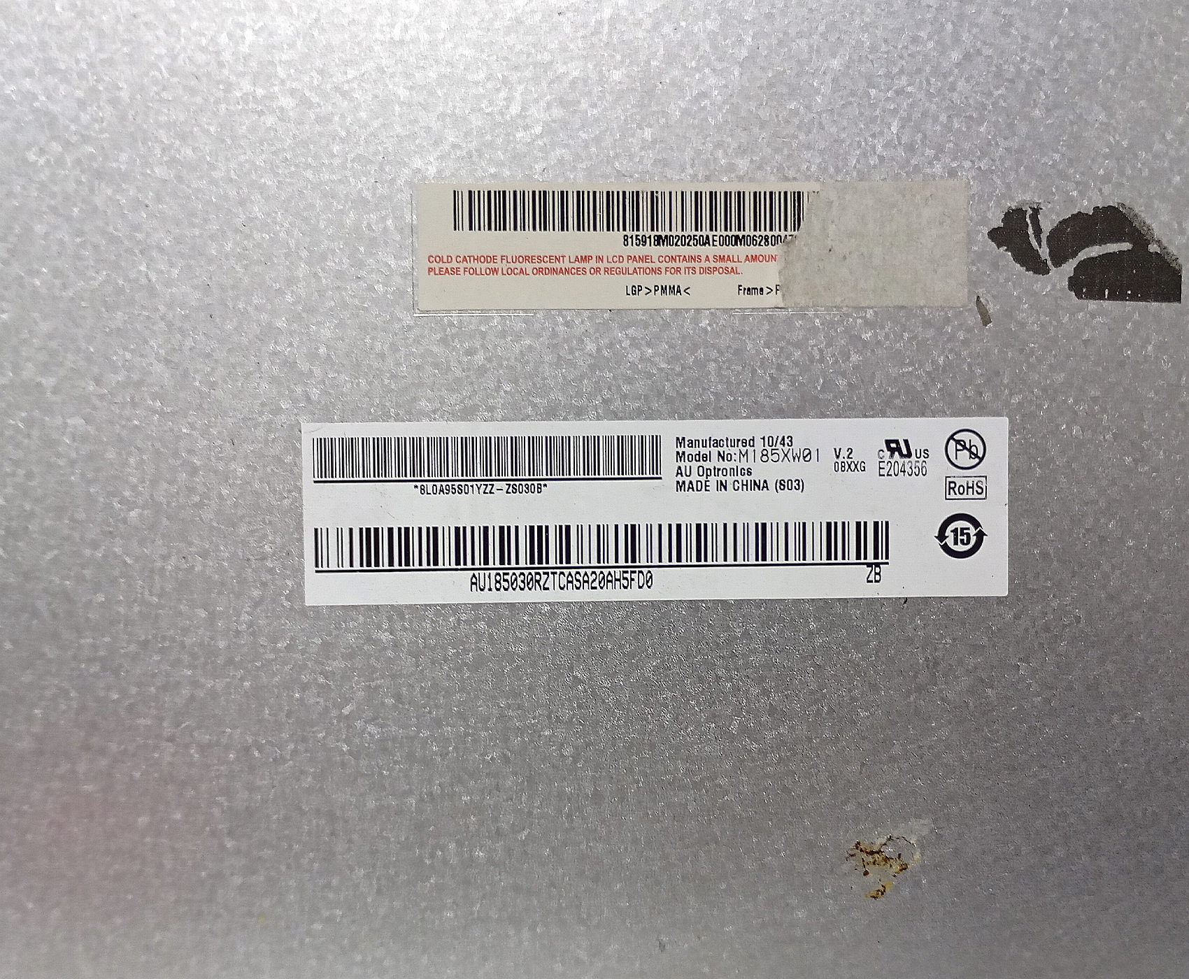 Pantalla Display All In One 18.5 Au Optronics M185xw01 - Image 4