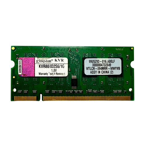 Memoria Ram Notebook Sodimm Ddr2 kingston 1gb 800 Pc2-6400s