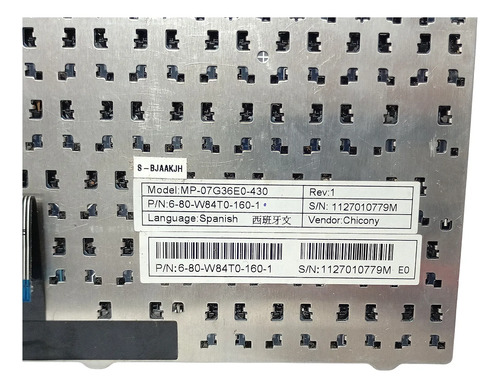 Teclado Bangho B240 B240xhu B2151xhu Futura 1400 C4500 Esp Negro - Image 3