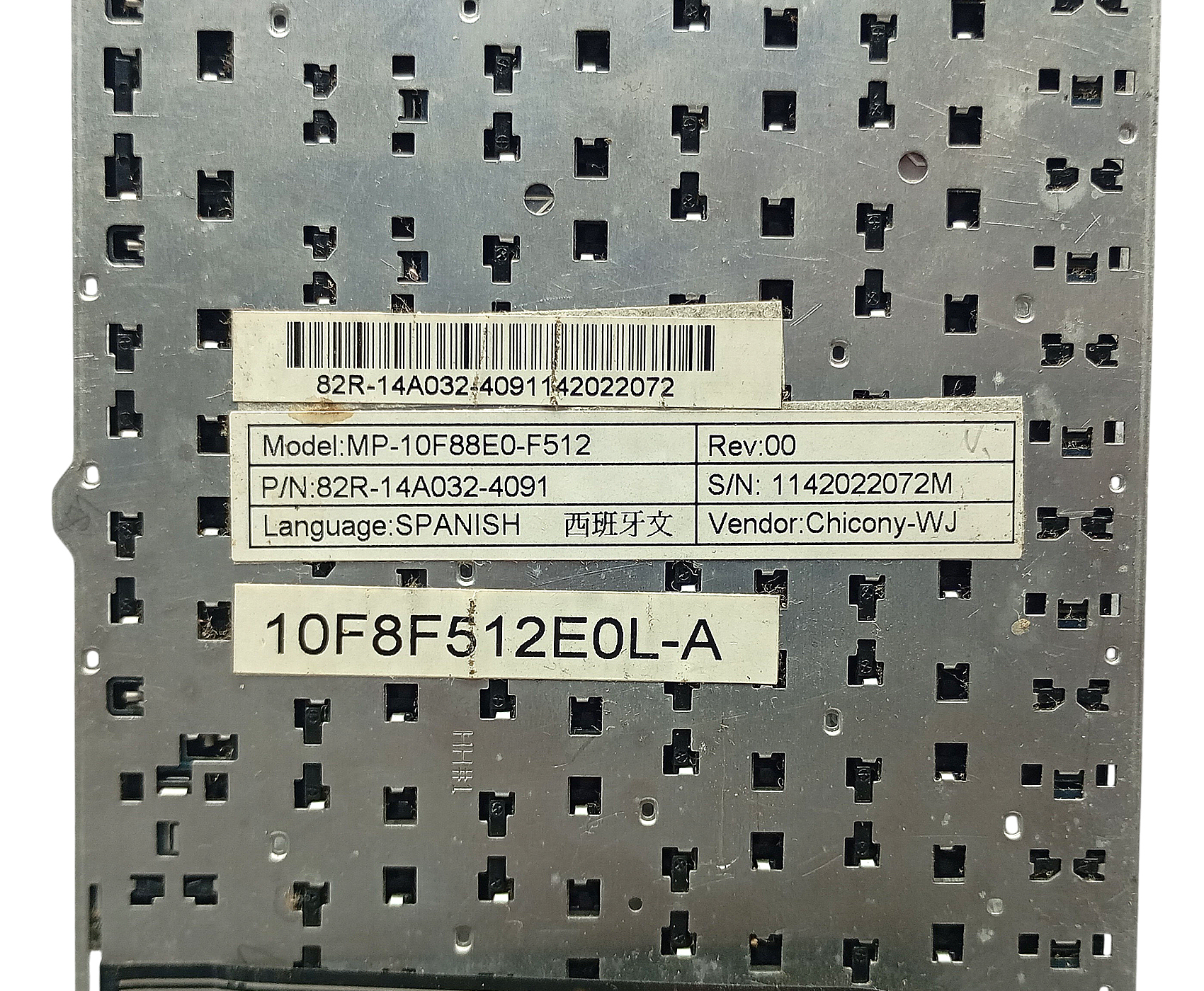 teclado notebook noblex nb1404i mp-10f88e0-f512 - Image 4