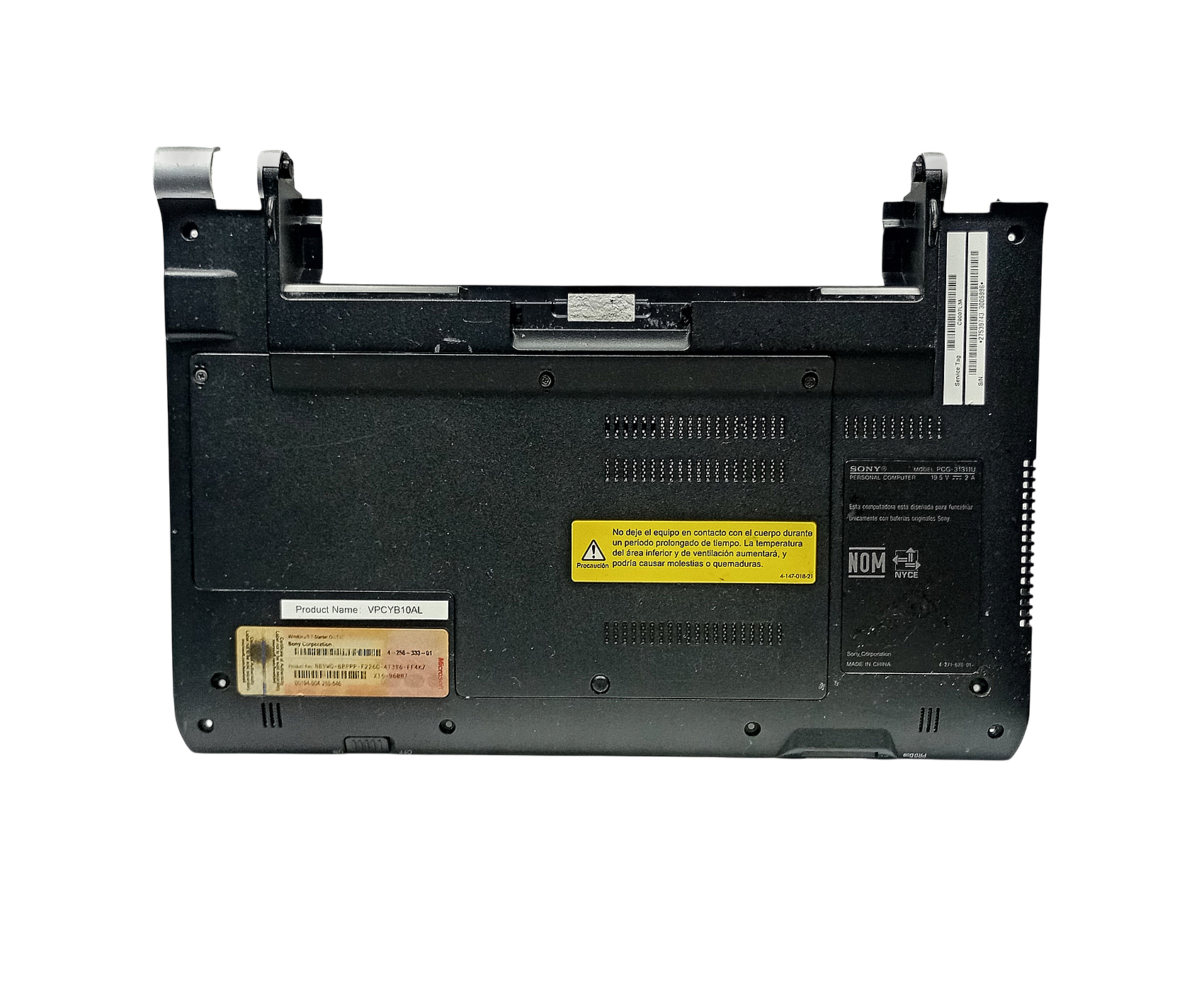 carcasa base inferior netbook sony pcg 31311u - Image 2