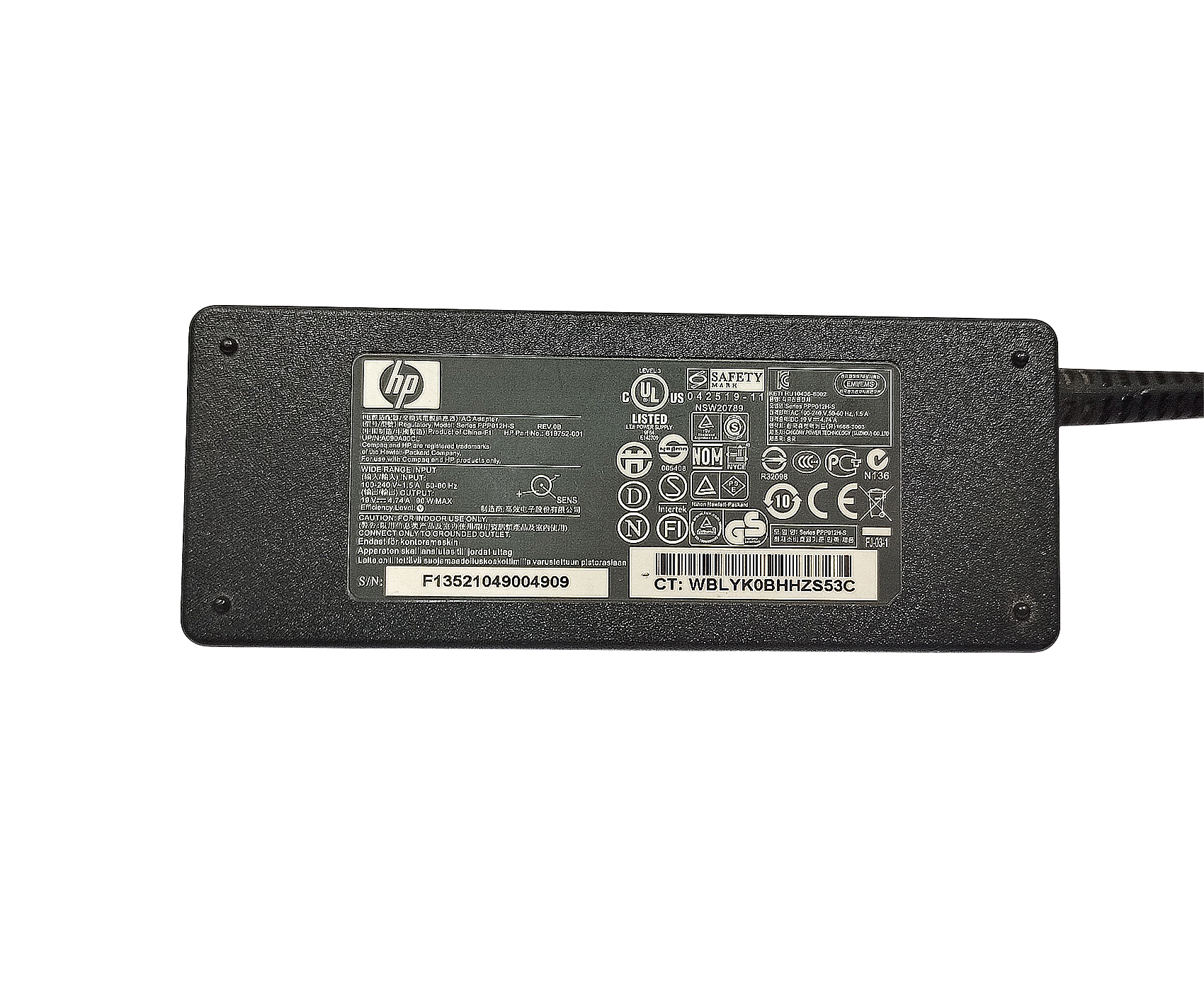 Cargador Fuente Original Hp 19v 4,74a 90w Pin Grueso - Image 3