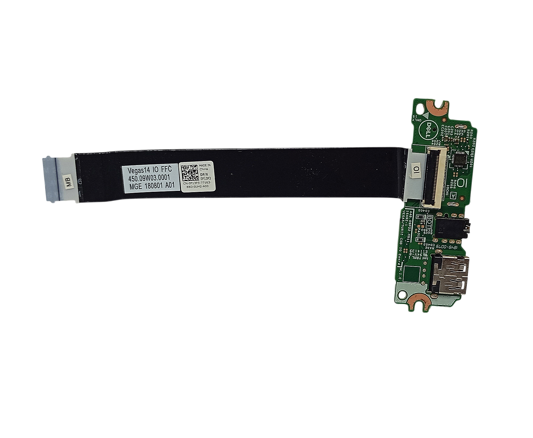 Placa De Puertos Usb Audiojack SD Notebook Dell inspiron 14 3465 - Image 4