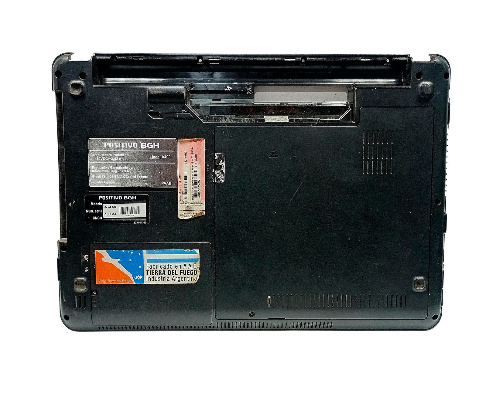 Carcasa Base Inferior Notebook Positivo Bgh A400 - Imagen 2
