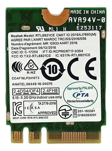 Placa De Red Wifi M.2 Notebook Realteck Rtl8821ce - Image 3