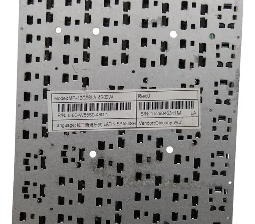 Teclado Notebook Bangho Max 1524 G01 G0101 Mp12c96la-4303w Negro - Image 4
