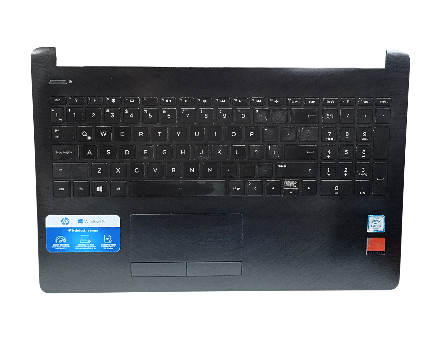 Base Palmrest Notebook Hp 15-bs 250 G6 (no Funciona teclado) - Image 2