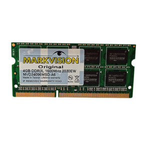 Memoria Ram Markvision Mvd34096msd-a6 Sodimm DDR3 4Gb 1600mhz 1.35v