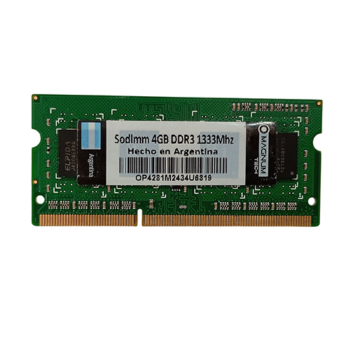 Memoria Ram Magnum Tech Sodimm DDR3 4Gb 1333mhz 10600S 1.5v