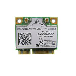 Placa Wifi Dual Band Notebook Intel 3160hmw
