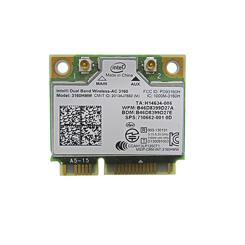 Placa Wifi Dual Band Notebook Intel 3160hmw